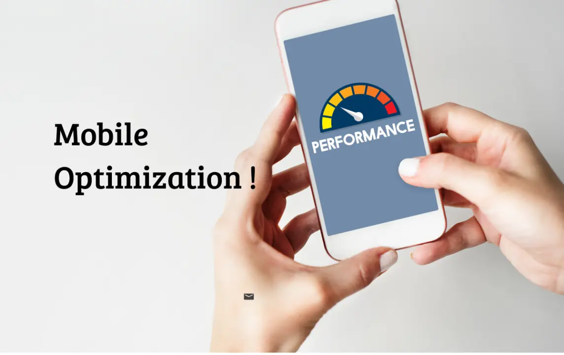 Image showing hands holding a smartphone displaying a performance meter, emphasizing the importance of mobile optimization for SEO.